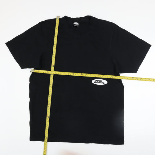 No Fear Men's Black XL Graphic Print Crew Neck Cotton T-Shirt