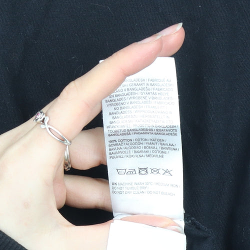 No Fear Men's Black XL Graphic Print Crew Neck Cotton T-Shirt