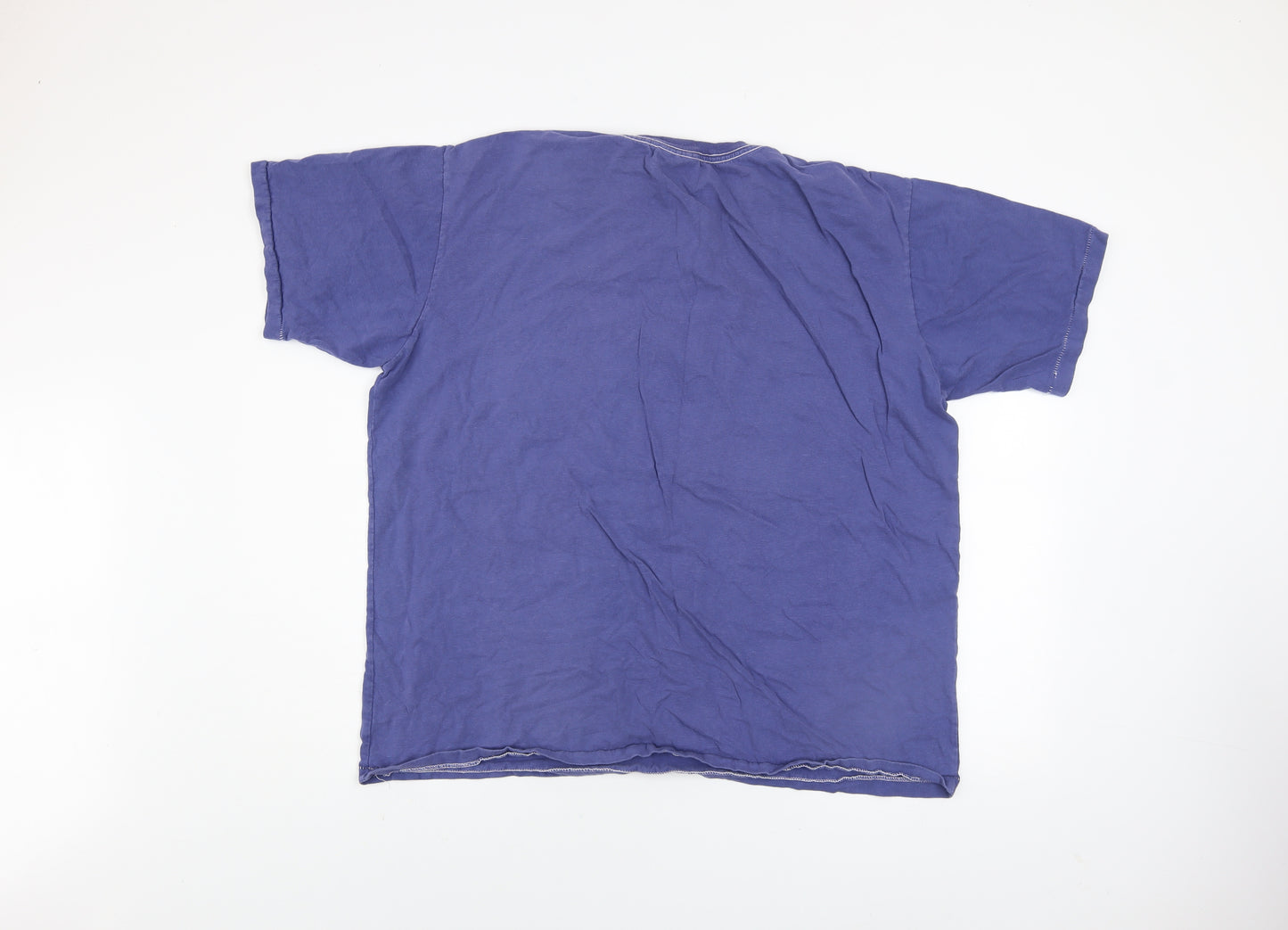 Eddie Stobart Men's Purple Cotton Graphic T-Shirt XL Short Sleeve