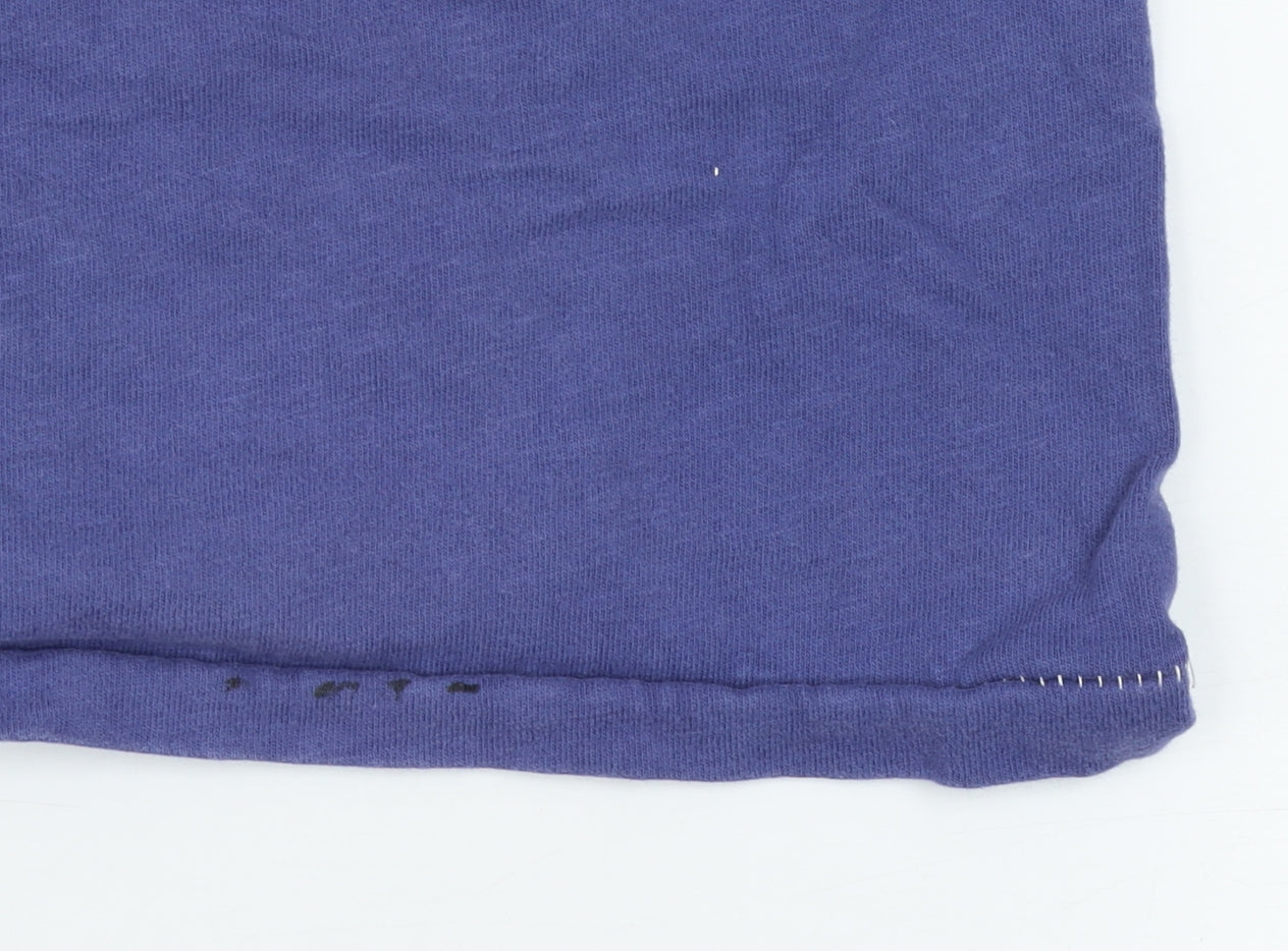 Eddie Stobart Men's Purple Cotton Graphic T-Shirt XL Short Sleeve