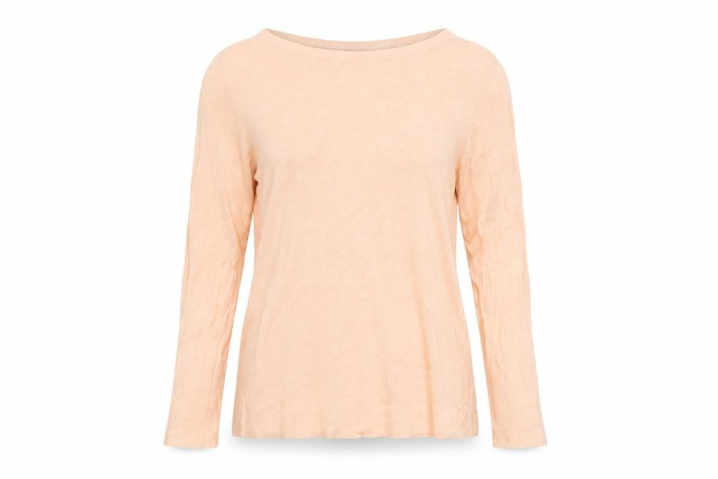 Marks and Spencer Women's Beige Cotton Blend Long Sleeve Jumper Size 12