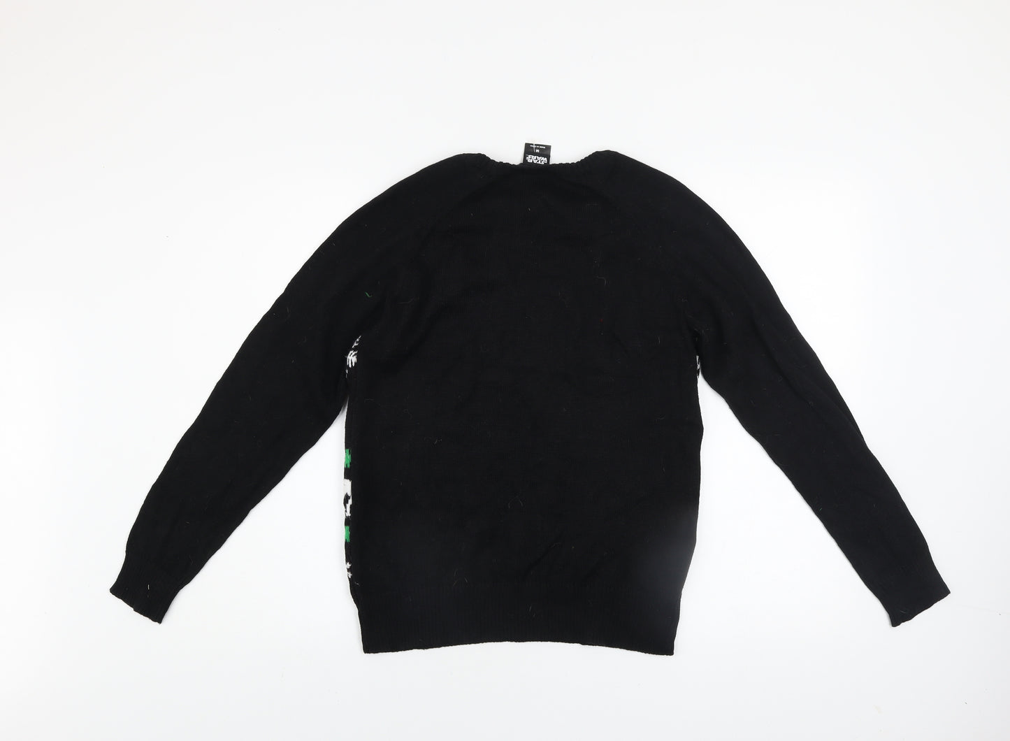 Star Wars Men’s Black M Christmas Jumper Darth Vader Knit Sweater