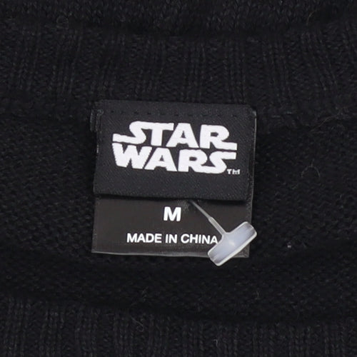 Star Wars Men’s Black M Christmas Jumper Darth Vader Knit Sweater