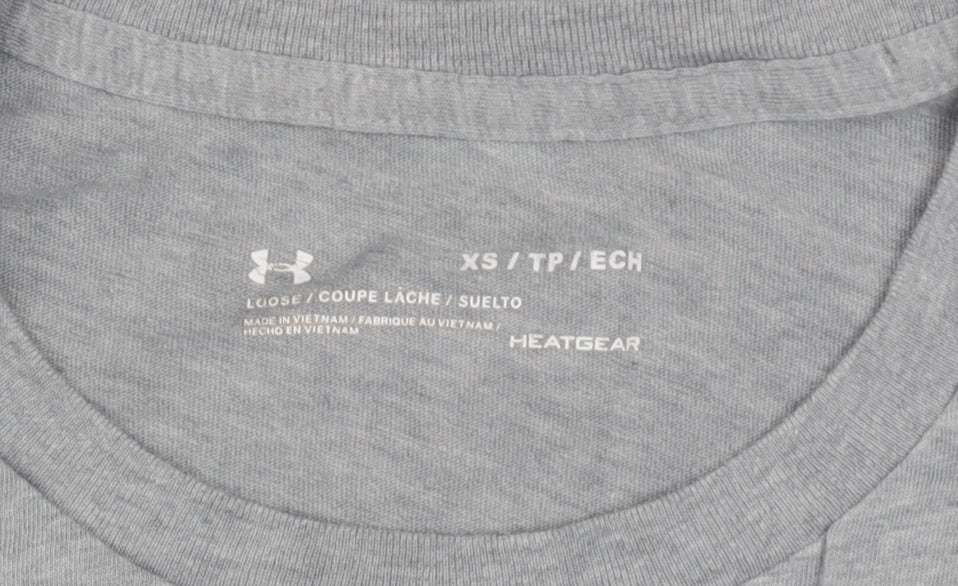 Under Armour Men’s Grey XS HeatGear Short Sleeve T-Shirt