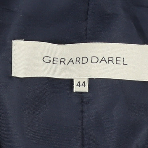 Gerard Darel Women's Black Regular Fit Blazer Jacket Size 16
