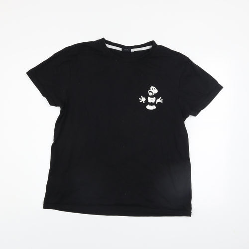 Disney Men’s Black Mickey Mouse Graphic T-Shirt XL