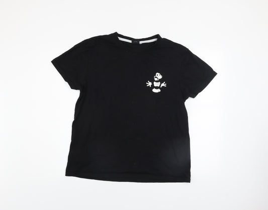 Disney Men’s Black Mickey Mouse Graphic T-Shirt XL