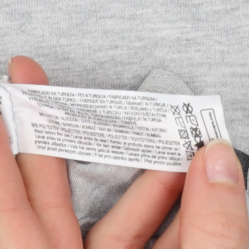 Fortnite Boys Grey Short Sleeve Graphic T-Shirt Size M Cotton Blend