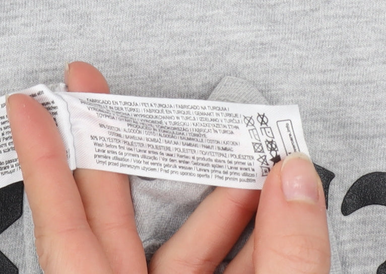 Fortnite Boys Grey Short Sleeve Graphic T-Shirt Size M Cotton Blend