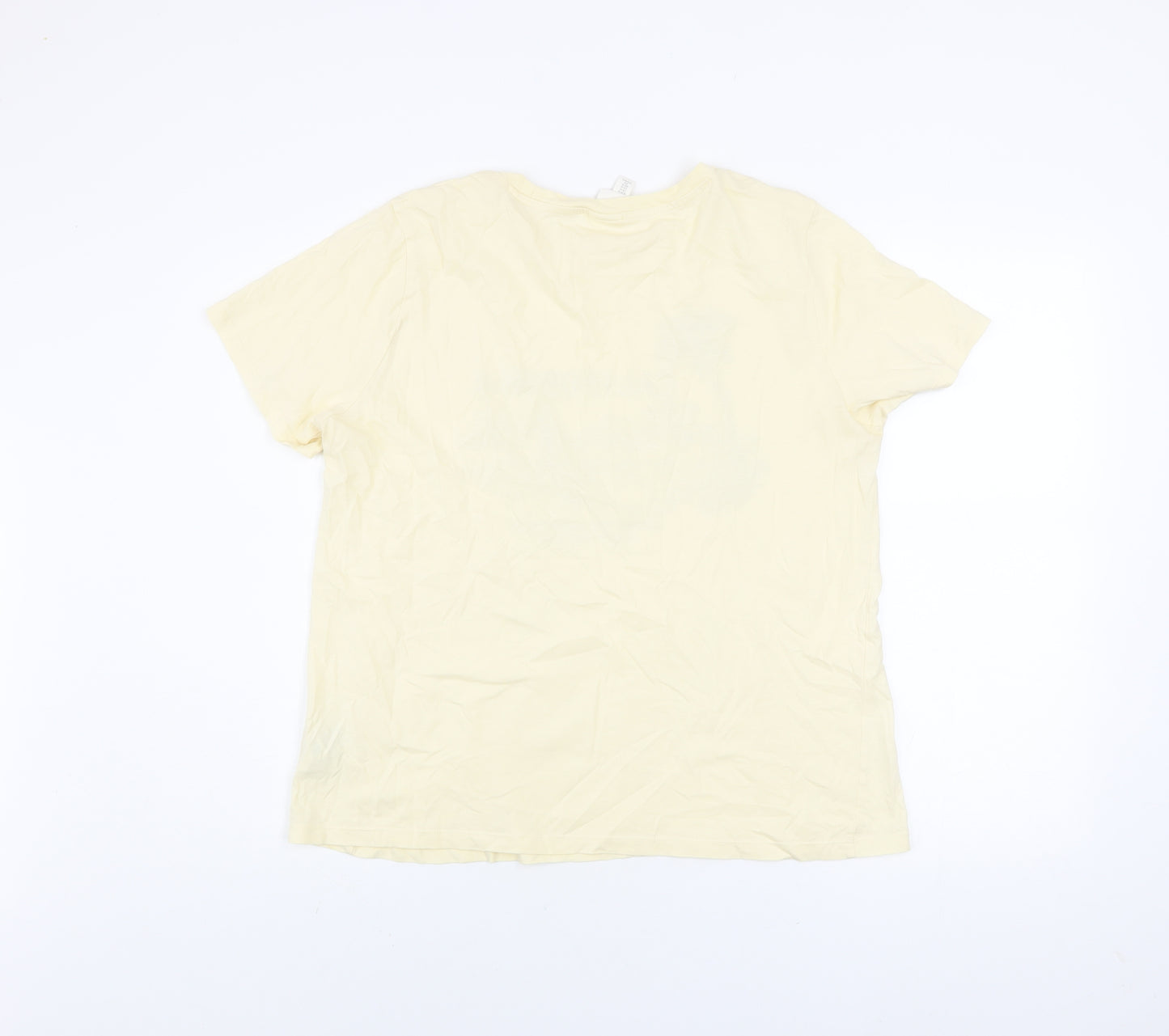 H&M Men's Beige California Graphic Print Cotton T-Shirt M