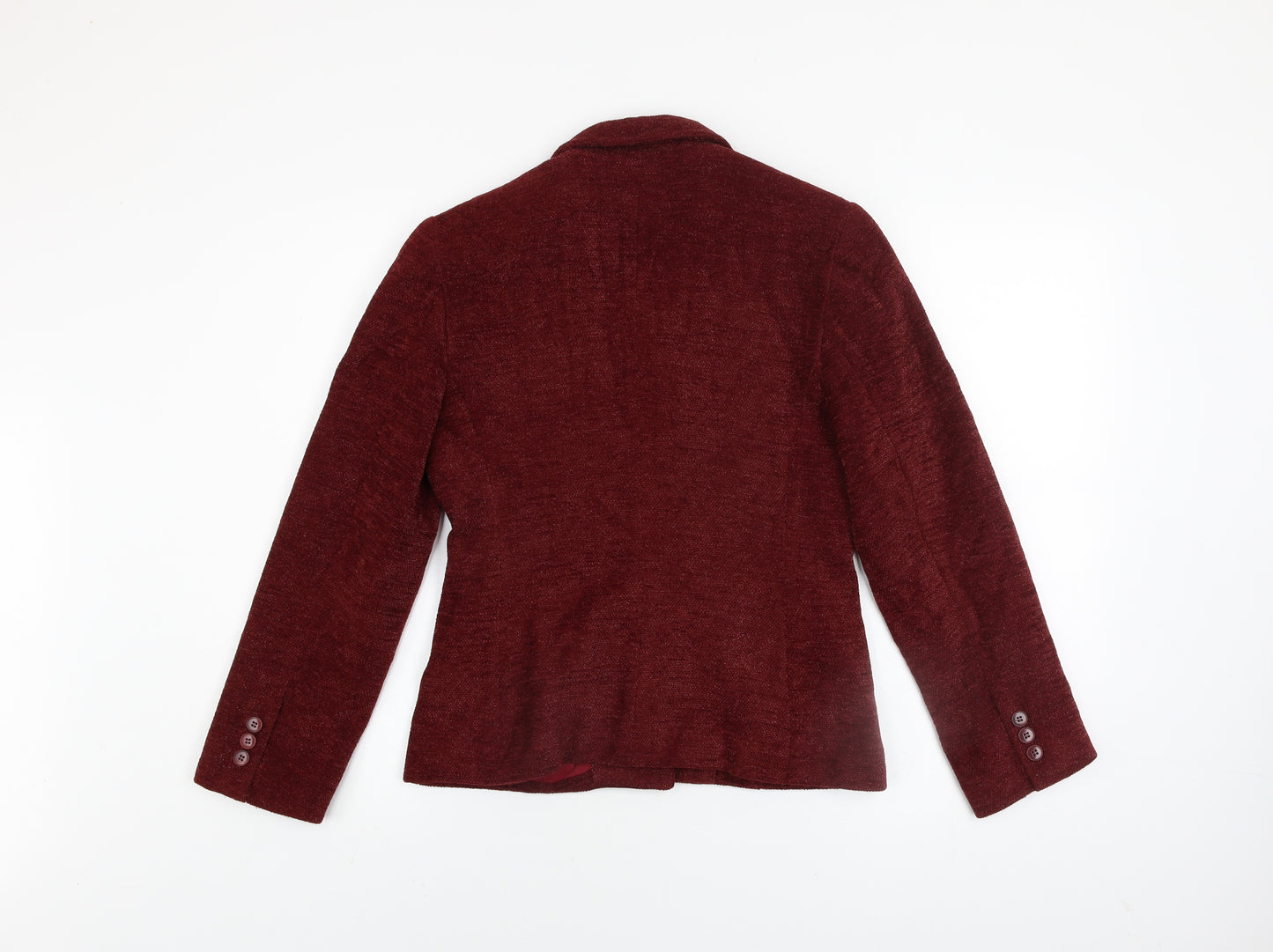 Donna Rae Women's Red Wool Blend Blazer Jacket Size 8