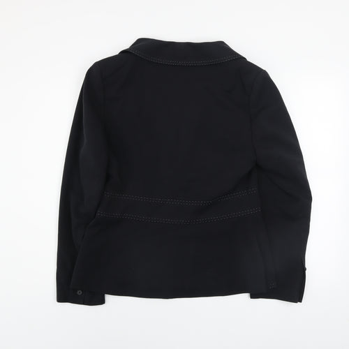 Next Women Black Tailored Shawl Lapel Blazer Size 14