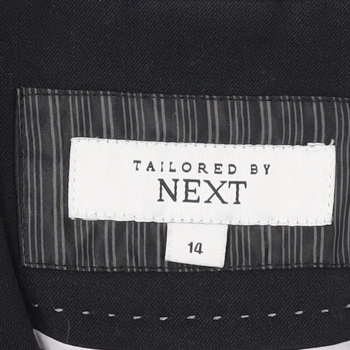 Next Women Black Tailored Shawl Lapel Blazer Size 14