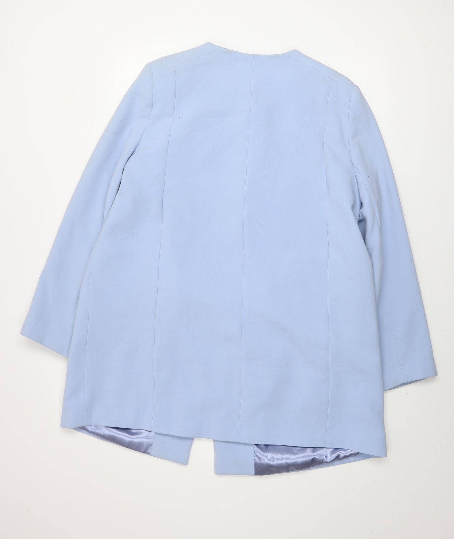 Wallis Women’s Blue Zip-Up Lined Jacket L Regular Fit