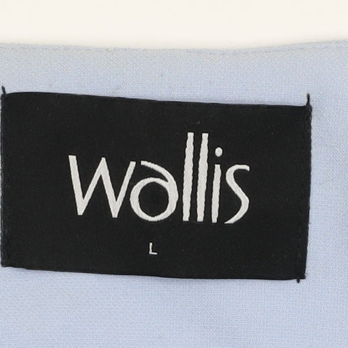 Wallis Women’s Blue Zip-Up Lined Jacket L Regular Fit