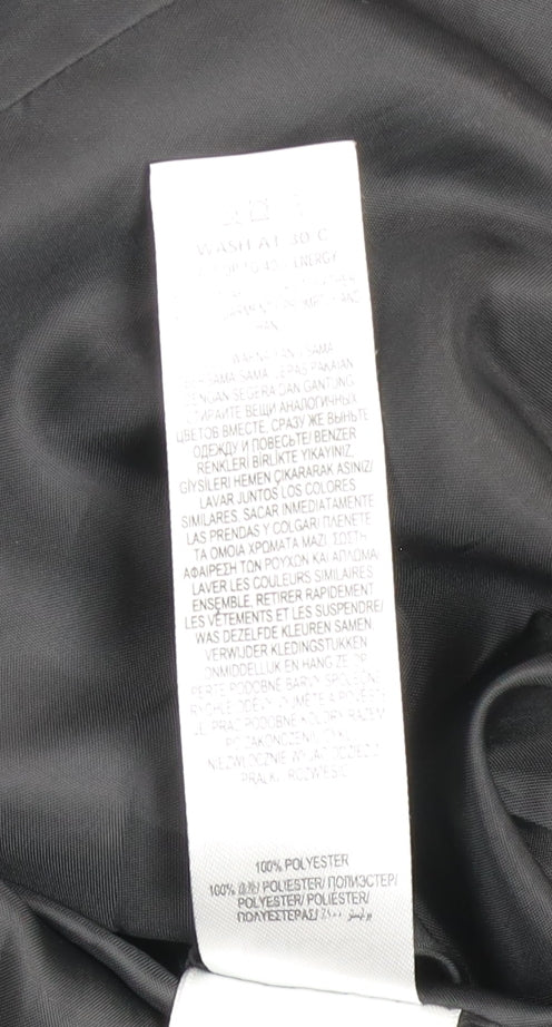 Marks and Spencer Womens Black Long Trench Coat Size 10