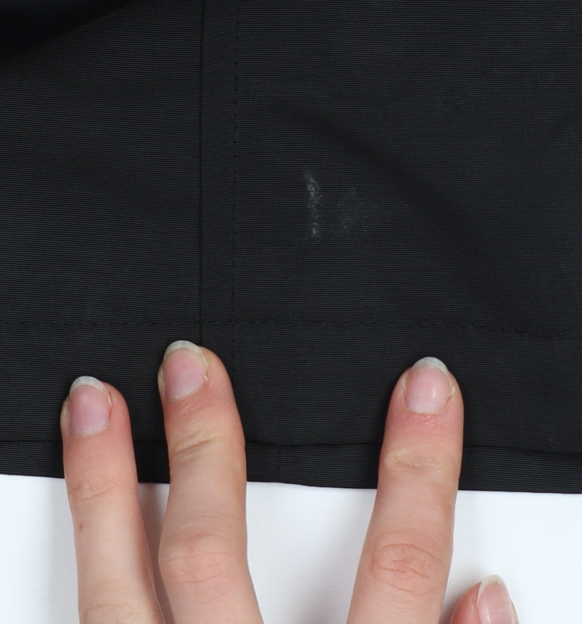 Marks and Spencer Womens Black Long Trench Coat Size 10