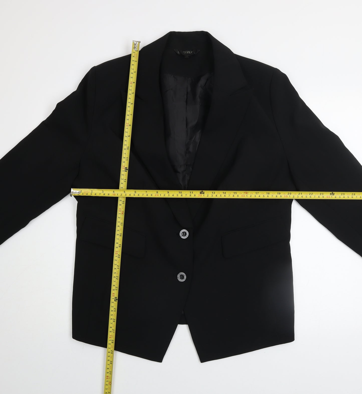 Bodyflirt Womens Black Polyester Blazer Jacket Size 20 Regular