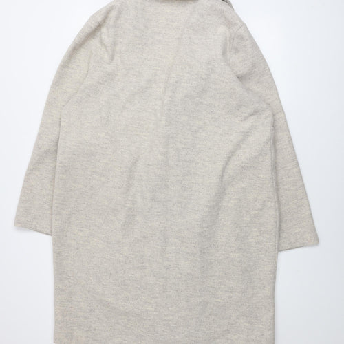 F&F Women’s Beige Buttoned Knit Coatigan L Long Sleeve Casual