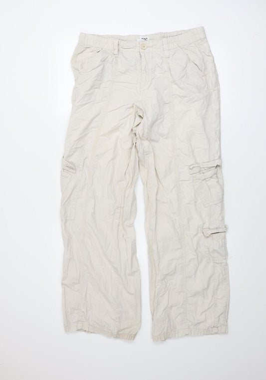 BDG Urban Outfitters Women Beige Y2K Cargo Trousers L Cotton
