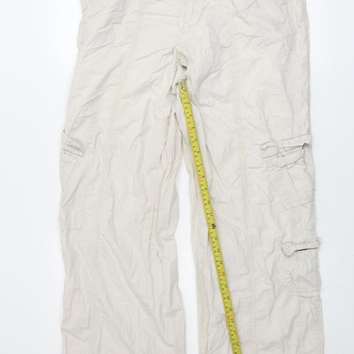 BDG Urban Outfitters Women Beige Y2K Cargo Trousers L Cotton