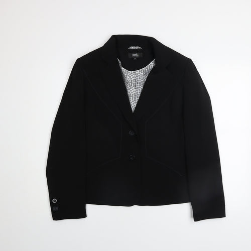 Marks and Spencer Women's Black Size 14 Tailored Blazer Jacket