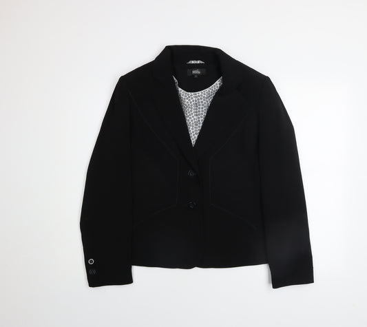 Marks and Spencer Women's Black Size 14 Tailored Blazer Jacket