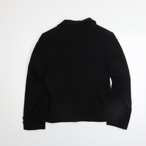 Marks and Spencer Women's Black Size 14 Tailored Blazer Jacket