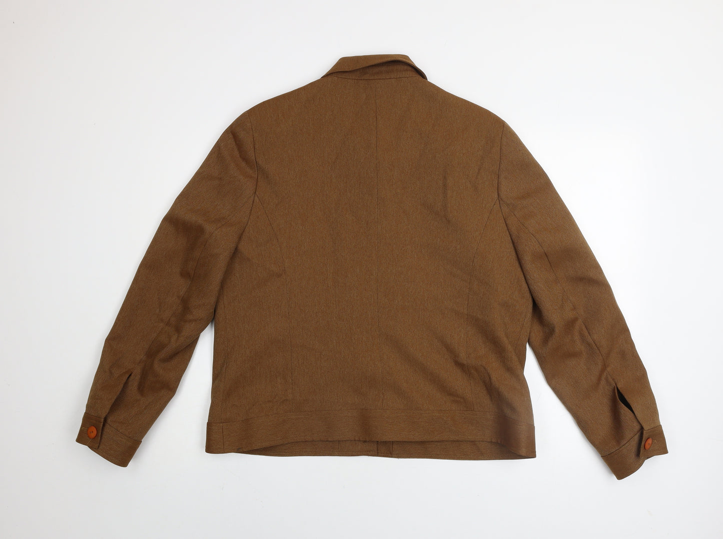 Slimma Women’s Brown Polyester Lined Short Jacket Size 18