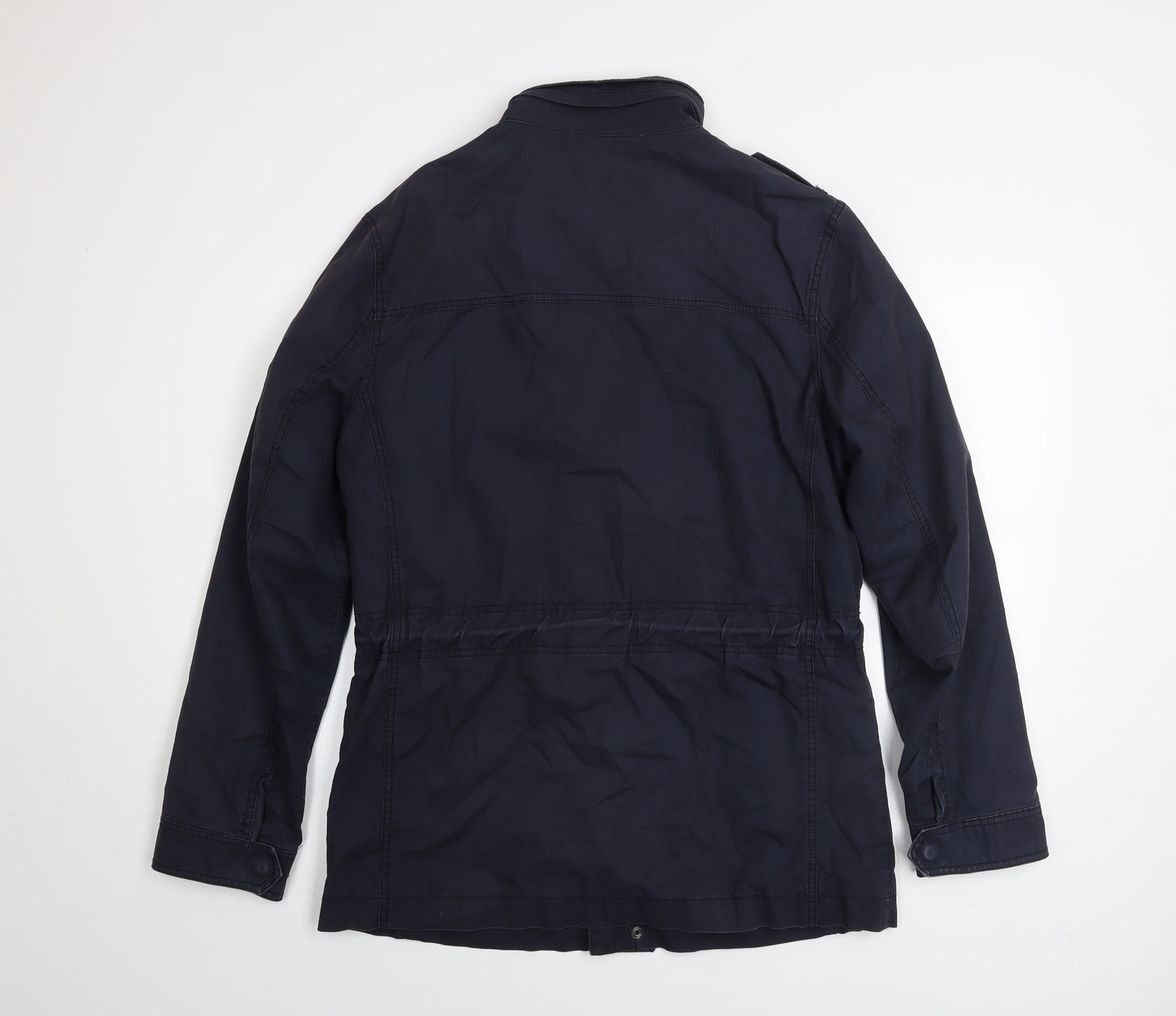 John Lewis Men's Blue Cotton Military Jacket M