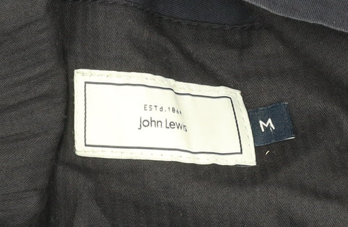 John Lewis Men's Blue Cotton Military Jacket M