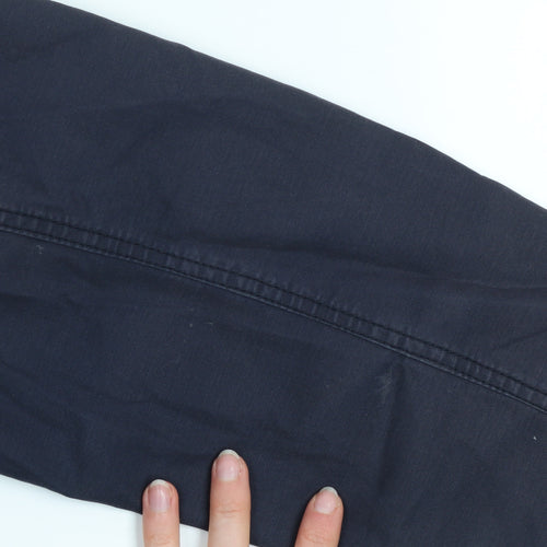 John Lewis Men's Blue Cotton Military Jacket M