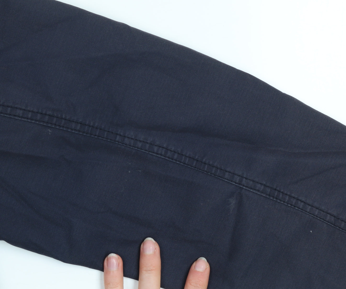 John Lewis Men's Blue Cotton Military Jacket M