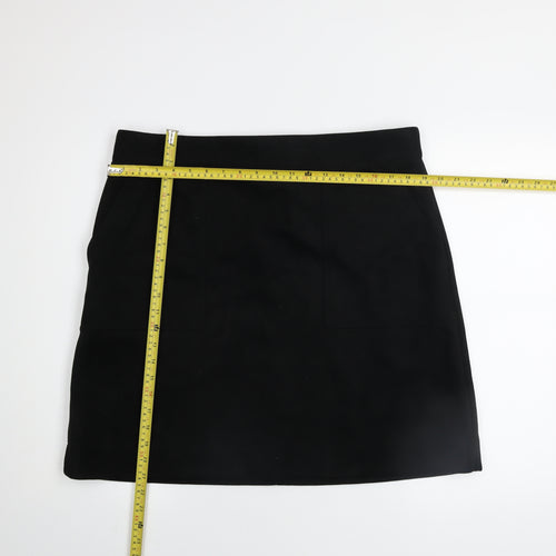 Marks and Spencer Women Black Size 18 Long Pencil Skirt