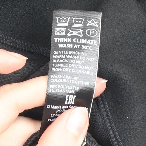 Marks and Spencer Women Black Size 18 Long Pencil Skirt