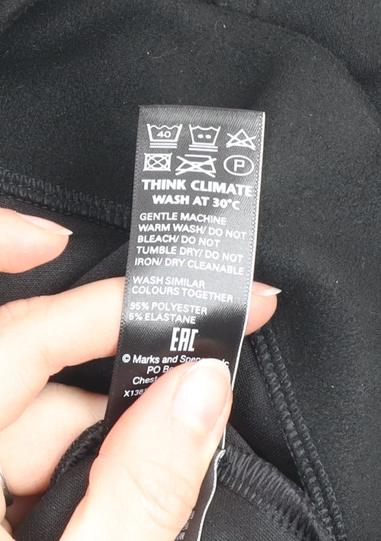 Marks and Spencer Women Black Size 18 Long Pencil Skirt