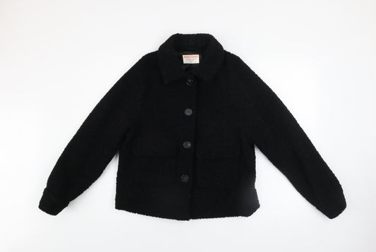 John Lewis Anyday Women's Black Short Buttoned Jacket Size S