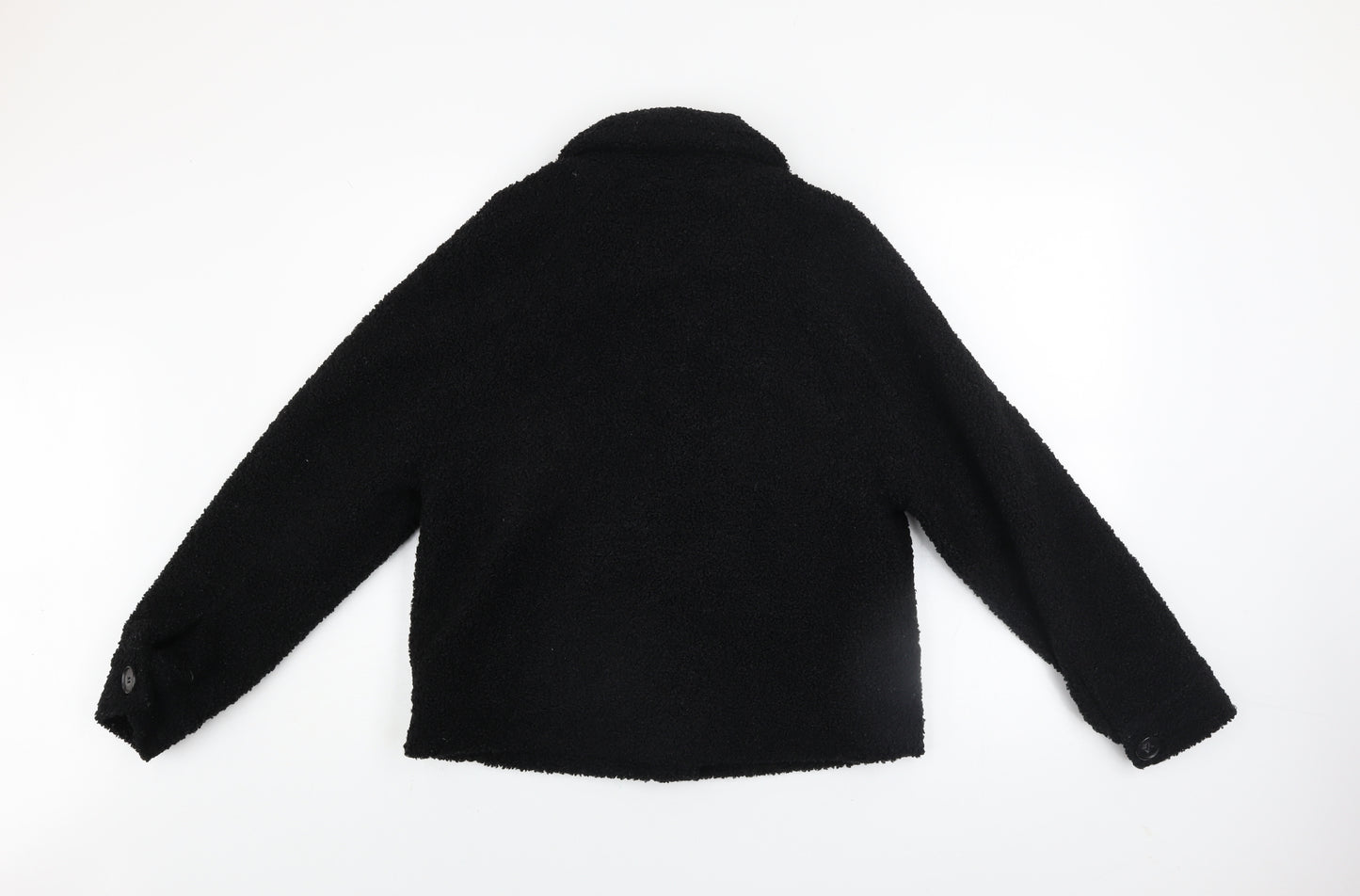 John Lewis Anyday Women's Black Short Buttoned Jacket Size S