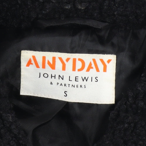 John Lewis Anyday Women's Black Short Buttoned Jacket Size S