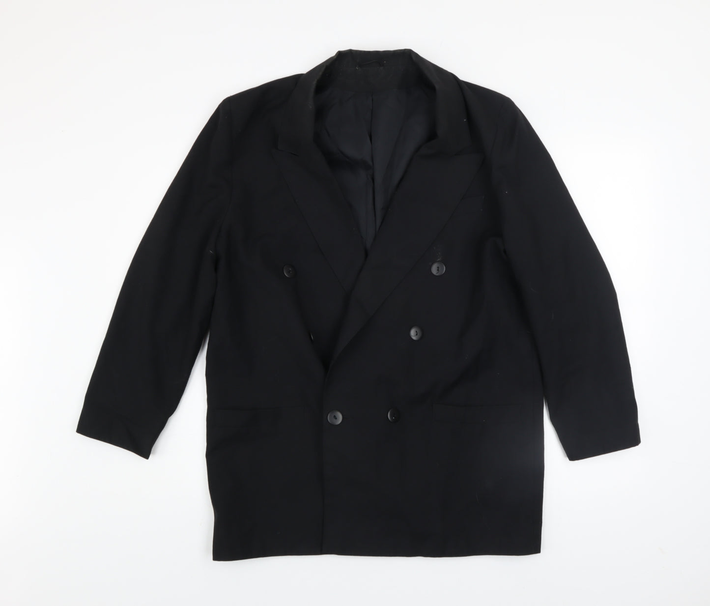 Dorothy Perkins Women’s Black Size 14 Double Breasted Blazer Jacket