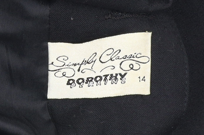 Dorothy Perkins Women’s Black Size 14 Double Breasted Blazer Jacket