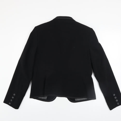 Dorothy Perkins Women Black Size 14 Classic Single-Breasted Blazer
