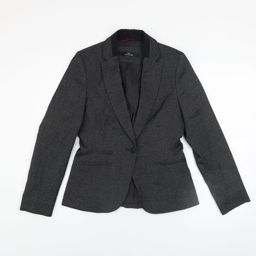 Next Women Grey Tailoring Classic Blazer Size 6 Single-Breasted