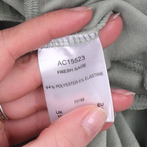 Cotton Traders Womens Green Size 10 Velour Drawstring Sweatpants