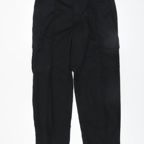 Black Knight Men's Black Cargo Work Trousers Size 32 Regular