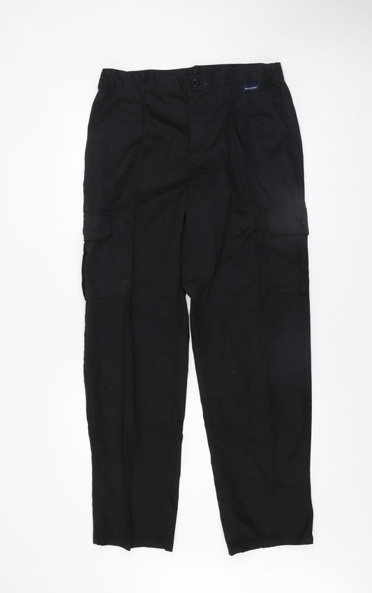 Black Knight Men's Black Cargo Work Trousers Size 32 Regular