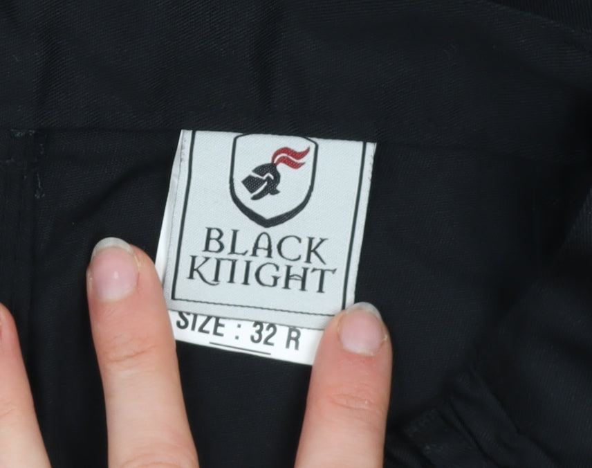 Black Knight Men's Black Cargo Work Trousers Size 32 Regular