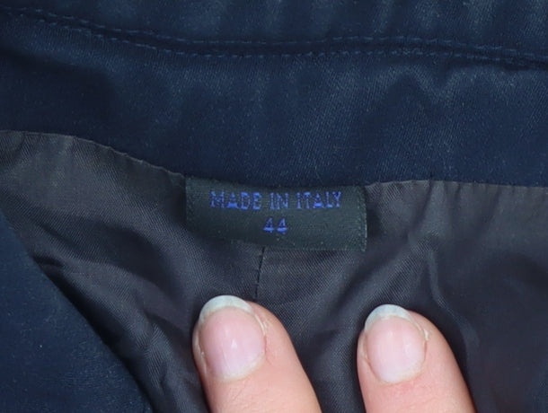 Marithe Francois Girbaud Womens Black Long Overcoat Size 16 Classic Style