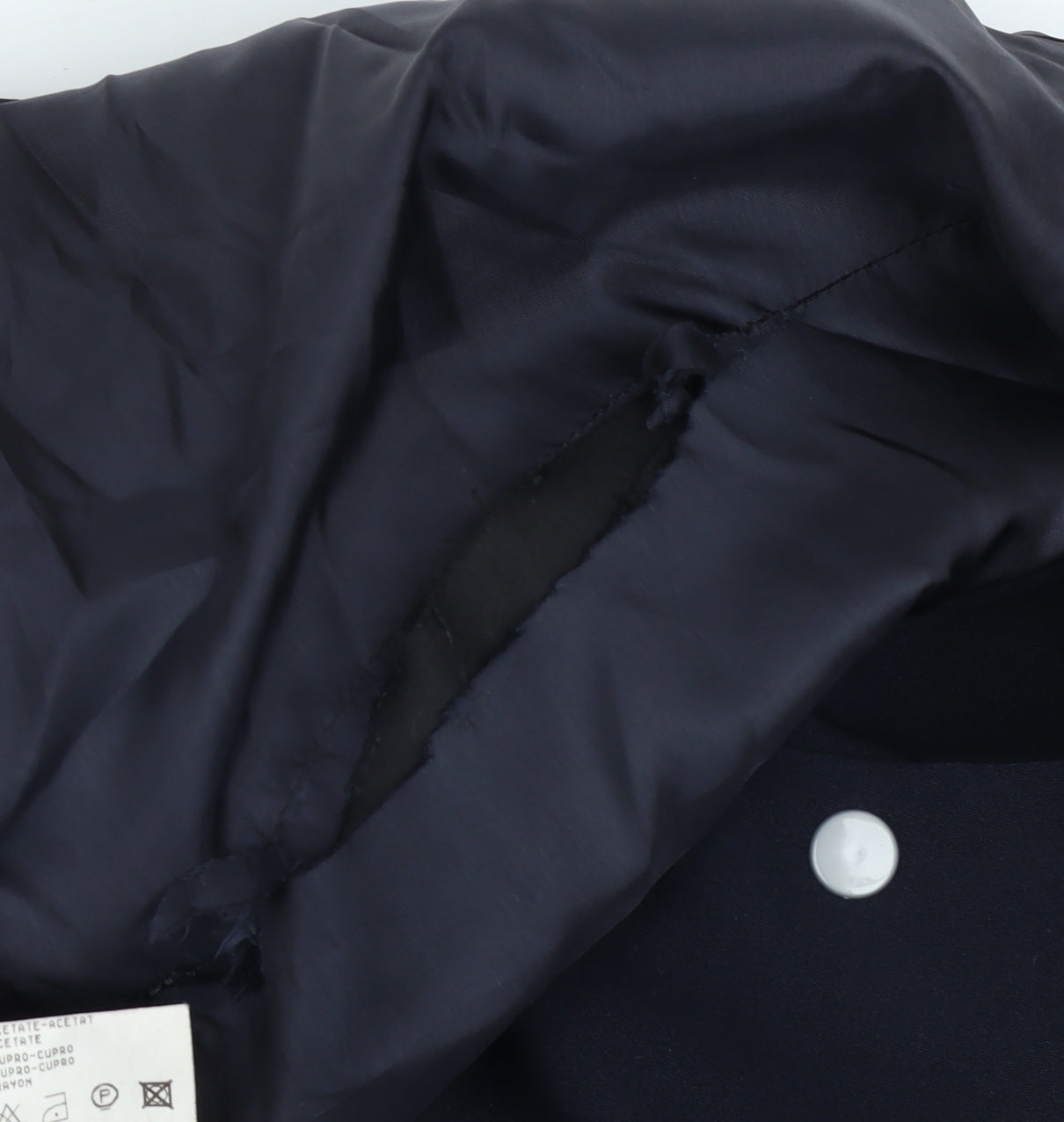 Marithe Francois Girbaud Womens Black Long Overcoat Size 16 Classic Style