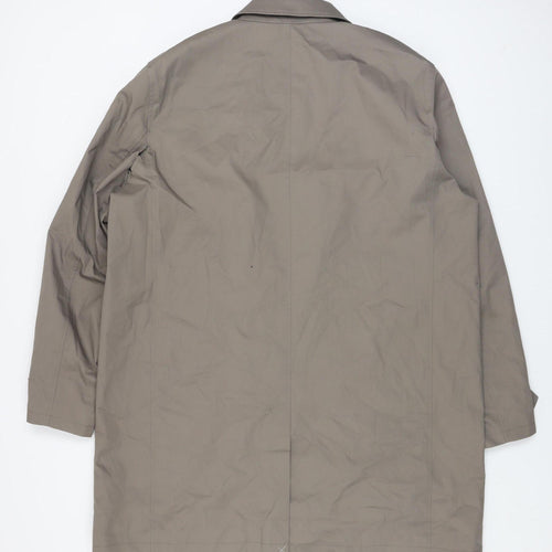 Marks and Spencer Men's Beige 2XL Regular Twill Overcoat